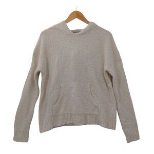 Marled‎ Reunited Hooded Sweater Womens M Beige Pullover Long Sleeve Casual Cozy